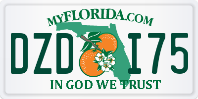 FL license plate DZDI75