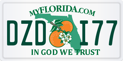 FL license plate DZDI77