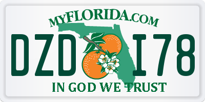 FL license plate DZDI78