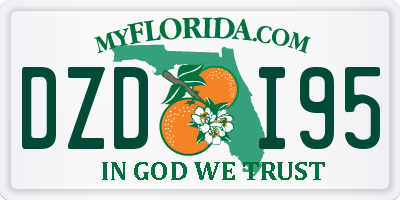 FL license plate DZDI95