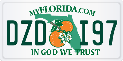 FL license plate DZDI97