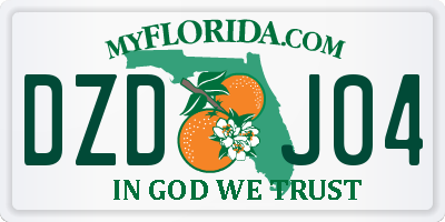 FL license plate DZDJ04