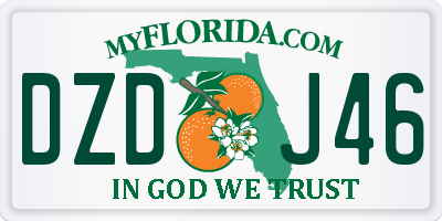 FL license plate DZDJ46