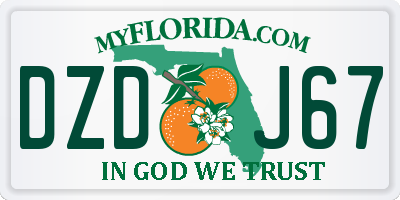 FL license plate DZDJ67