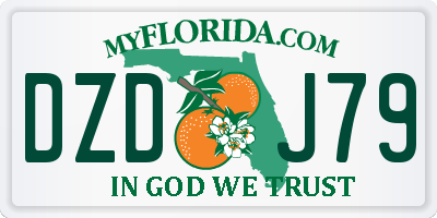 FL license plate DZDJ79