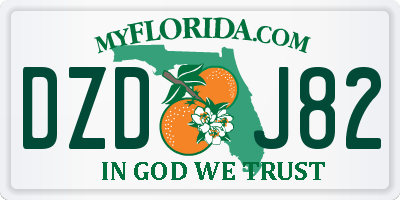 FL license plate DZDJ82