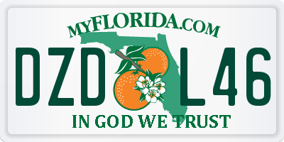 FL license plate DZDL46
