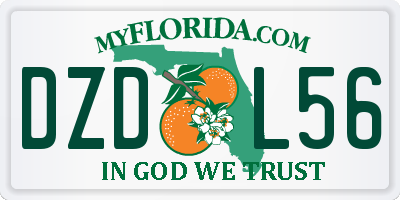 FL license plate DZDL56