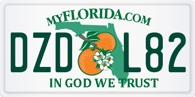 FL license plate DZDL82