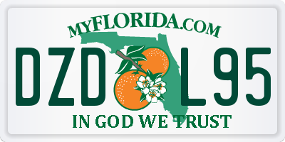 FL license plate DZDL95