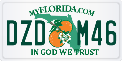 FL license plate DZDM46