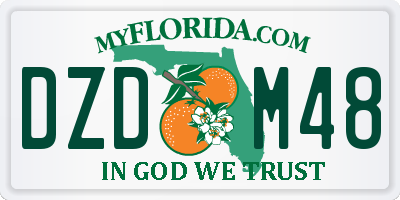 FL license plate DZDM48