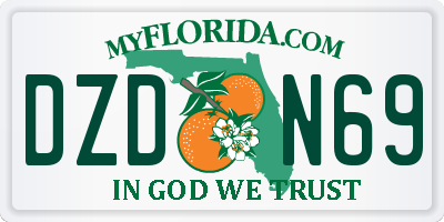 FL license plate DZDN69