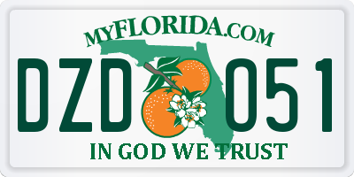 FL license plate DZDO51
