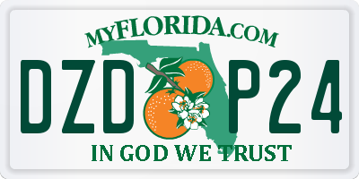 FL license plate DZDP24