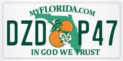 FL license plate DZDP47