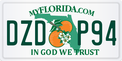 FL license plate DZDP94