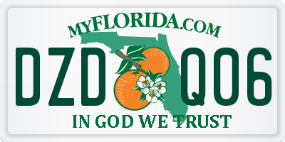 FL license plate DZDQ06