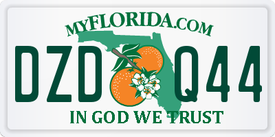 FL license plate DZDQ44