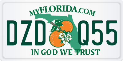 FL license plate DZDQ55