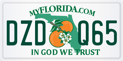 FL license plate DZDQ65