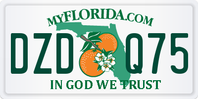 FL license plate DZDQ75