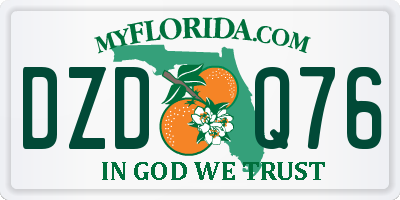 FL license plate DZDQ76