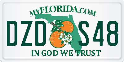 FL license plate DZDS48
