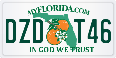 FL license plate DZDT46