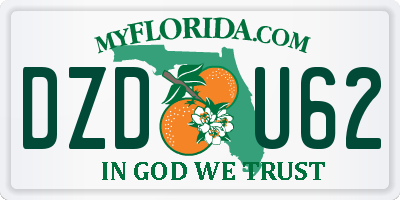 FL license plate DZDU62