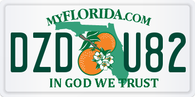 FL license plate DZDU82