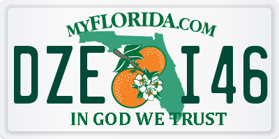 FL license plate DZEI46