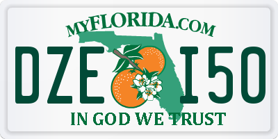 FL license plate DZEI50
