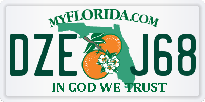 FL license plate DZEJ68