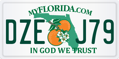 FL license plate DZEJ79