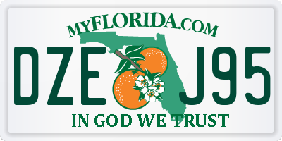 FL license plate DZEJ95