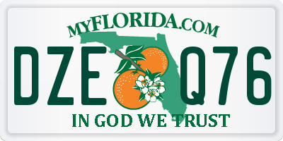 FL license plate DZEQ76