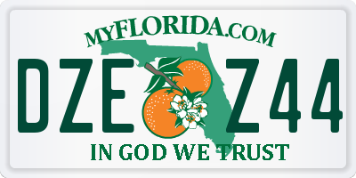 FL license plate DZEZ44