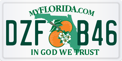 FL license plate DZFB46