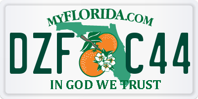 FL license plate DZFC44