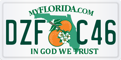 FL license plate DZFC46