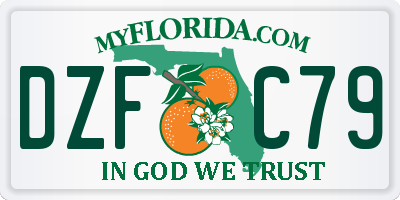 FL license plate DZFC79