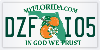 FL license plate DZFI05