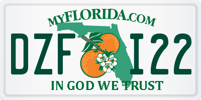 FL license plate DZFI22