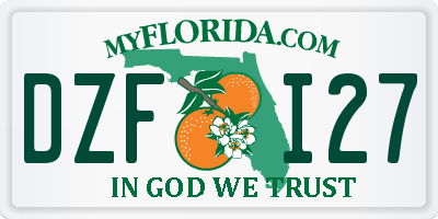 FL license plate DZFI27