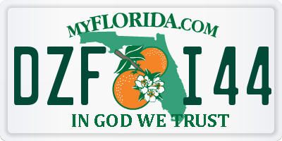 FL license plate DZFI44
