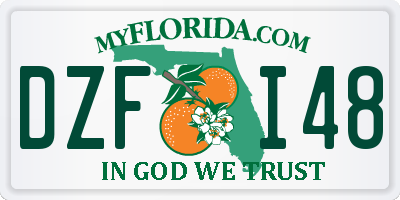 FL license plate DZFI48
