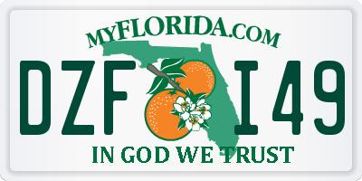 FL license plate DZFI49