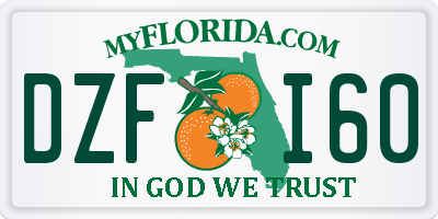 FL license plate DZFI60