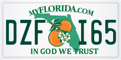 FL license plate DZFI65